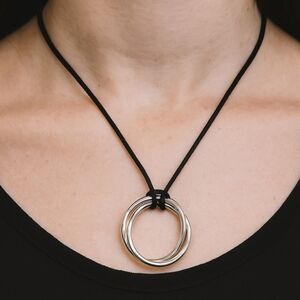 J. Jill Silver Circle Pendant Necklace